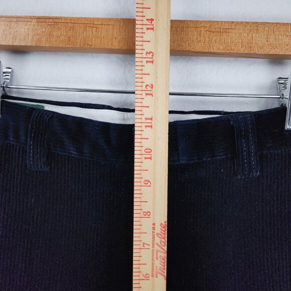 Orvis Pants Mens 34X29 Navy Blue Corduroy Straight Leg Flat Front Brisbane Moss - Picture 5 of 13